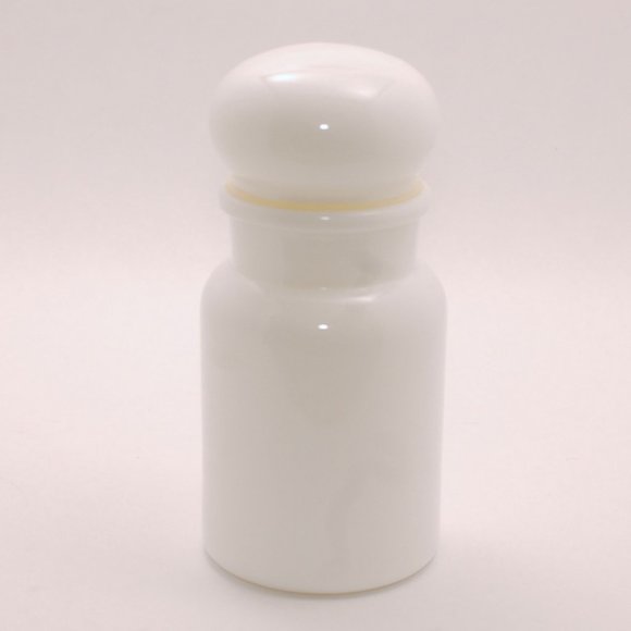 Vintage White Milk Glass Apothecary Jar